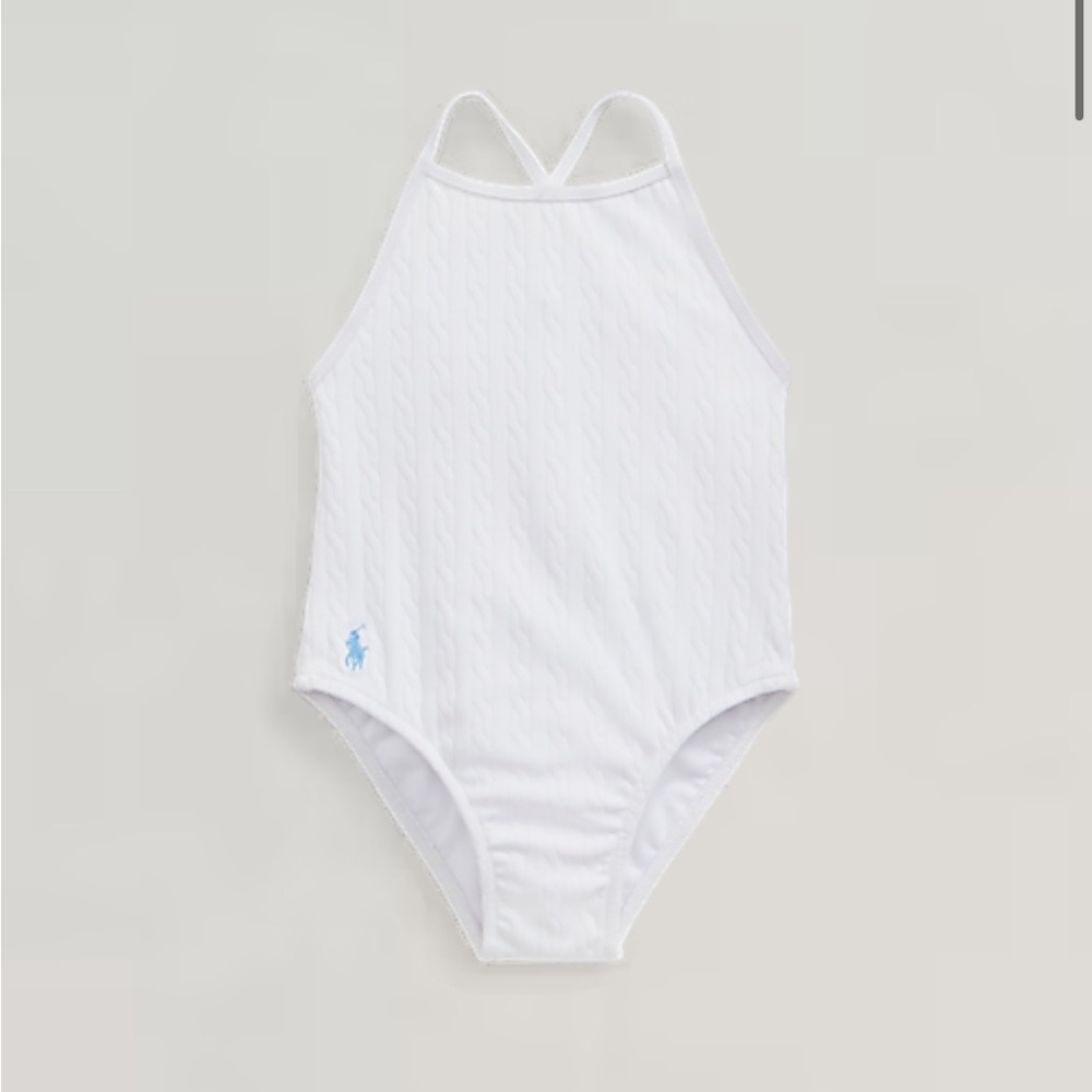 NWT baby girl polo Ralph Lauren one piece swimsuits pack of 2! Sz 3-6m, 9-12m